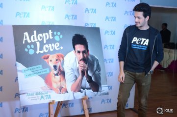 Akhil Akkineni at Peta Event